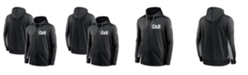 Nike Men's Black and Gray Carolina Panthers Mascot Performance Full-Zip Hoodie